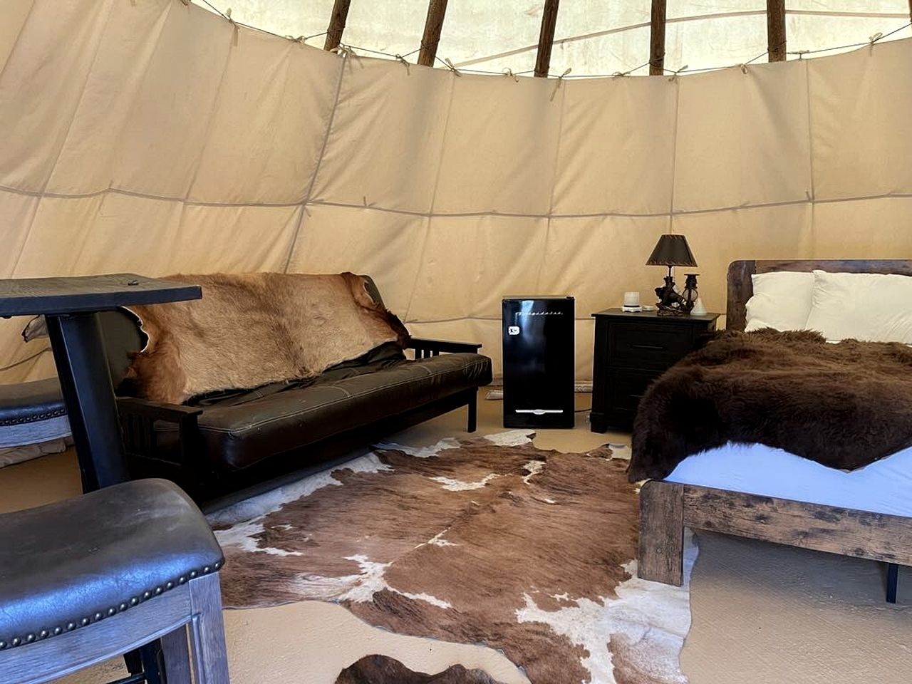 Remote Spacious Tipi Nestled Among Spectacular Landscape in Montana