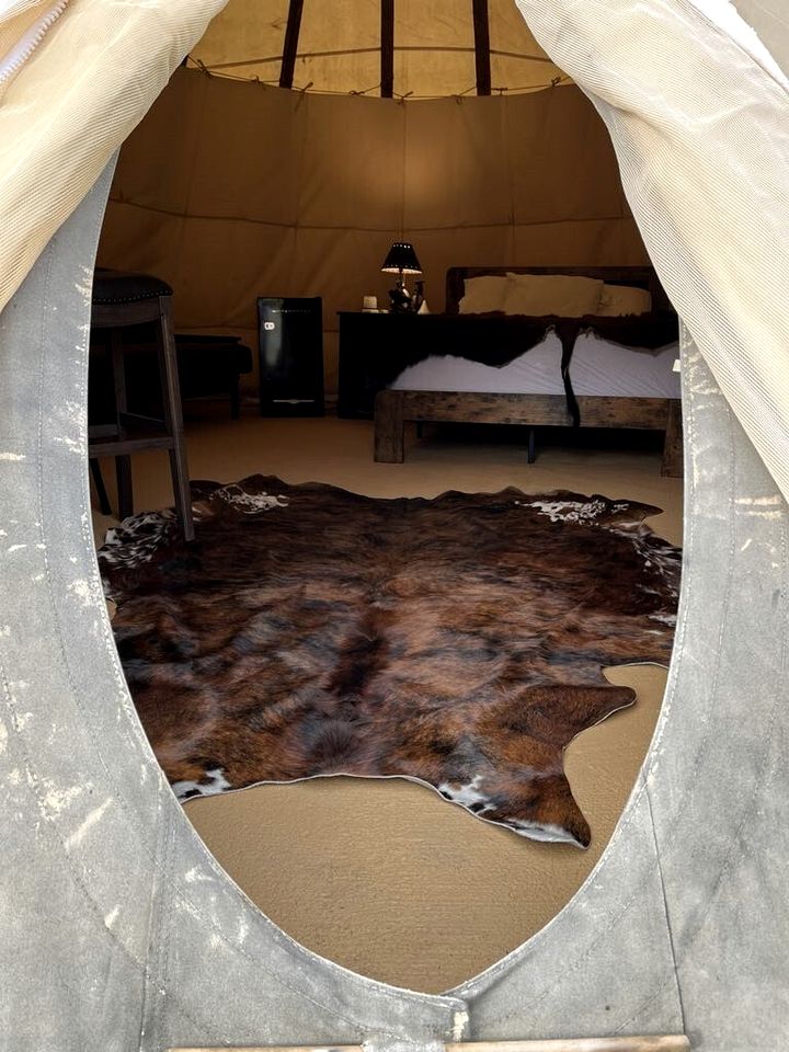 Remote Spacious Tipi Nestled Among Spectacular Landscape in Montana