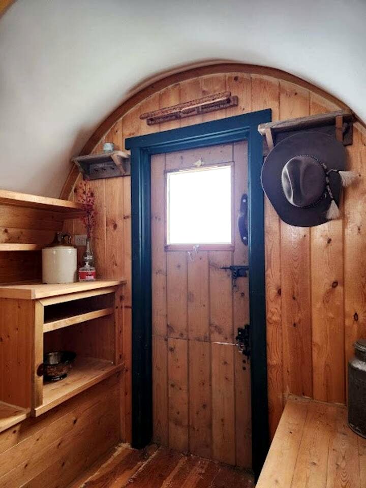 Rustic Glamping Wagons with Teton Views on Working Ranch near Tetonia, Idaho