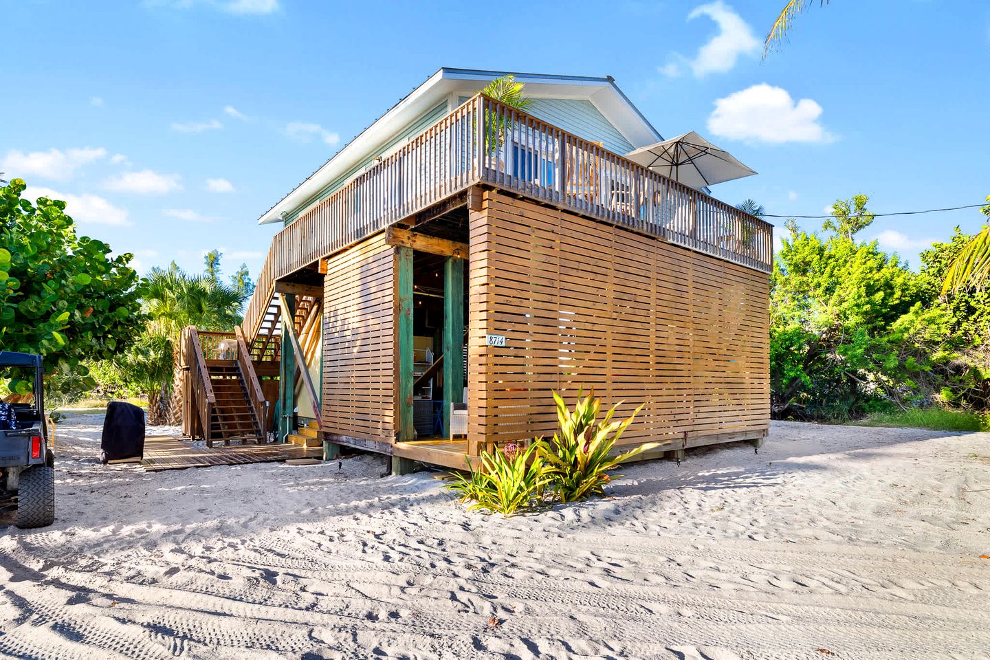 Charming Beachfront Cottage with Dock Slip and Kayaks on Little Gasparilla Island | Placida, FL