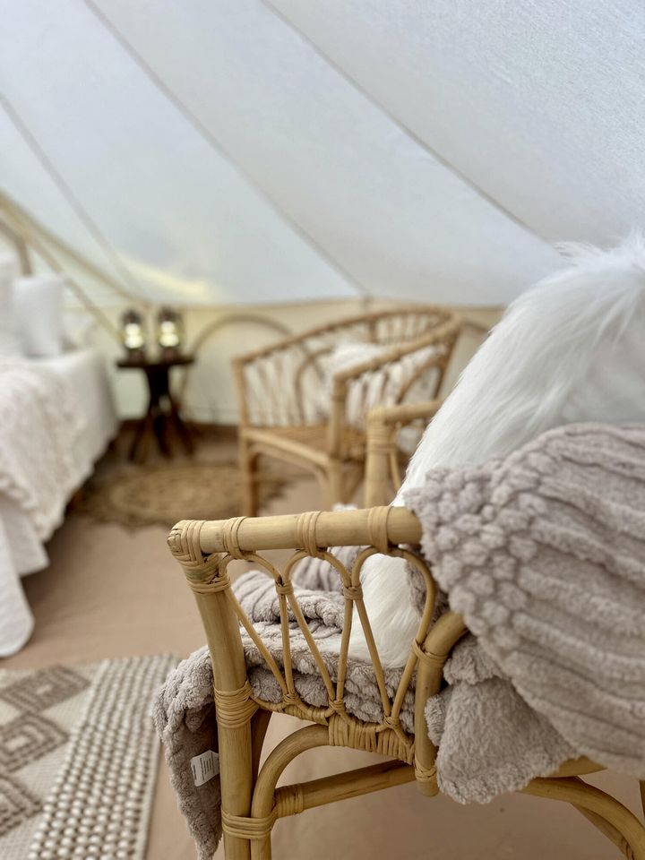 Charming Woodland Glamping Tents with Fire Pit and Elevated Decks near Gentry, West Virginia