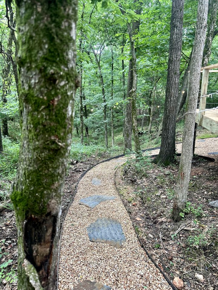 Charming Woodland Glamping Tents with Fire Pit and Elevated Decks near Gentry, West Virginia