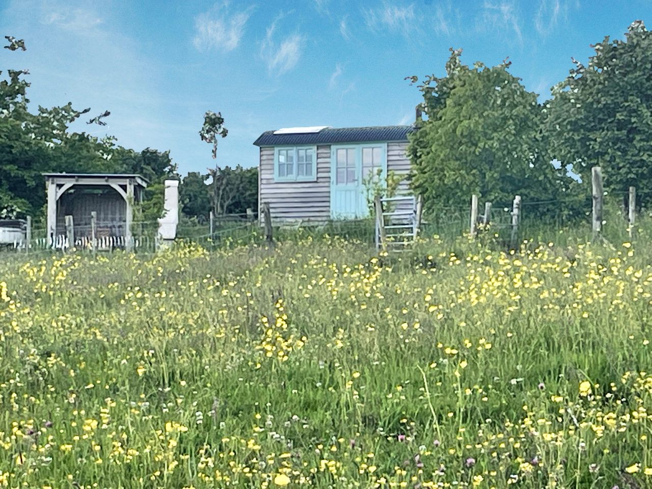 Astronomer Shepherd's hut in Dorset, England