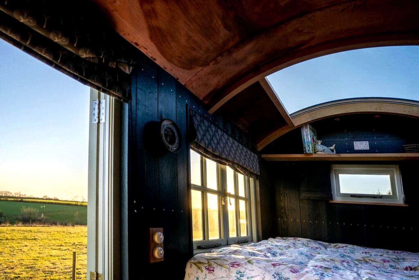 Astronomer Shepherd's hut in Dorset, England