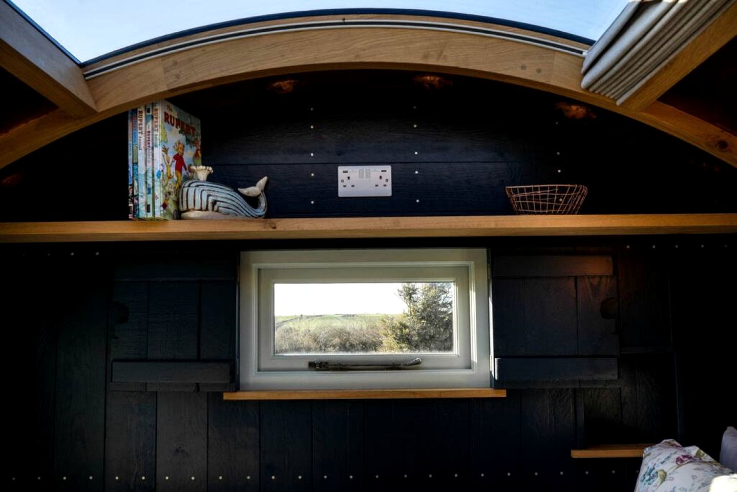 Astronomer Shepherd's hut in Dorset, England