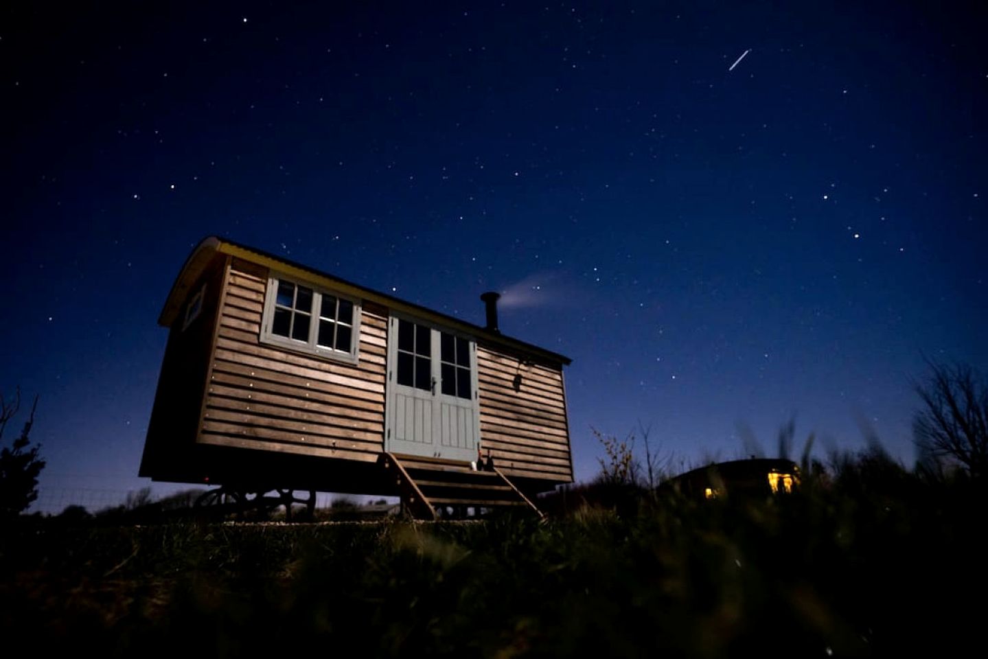 Astronomer Shepherd's hut in Dorset, England