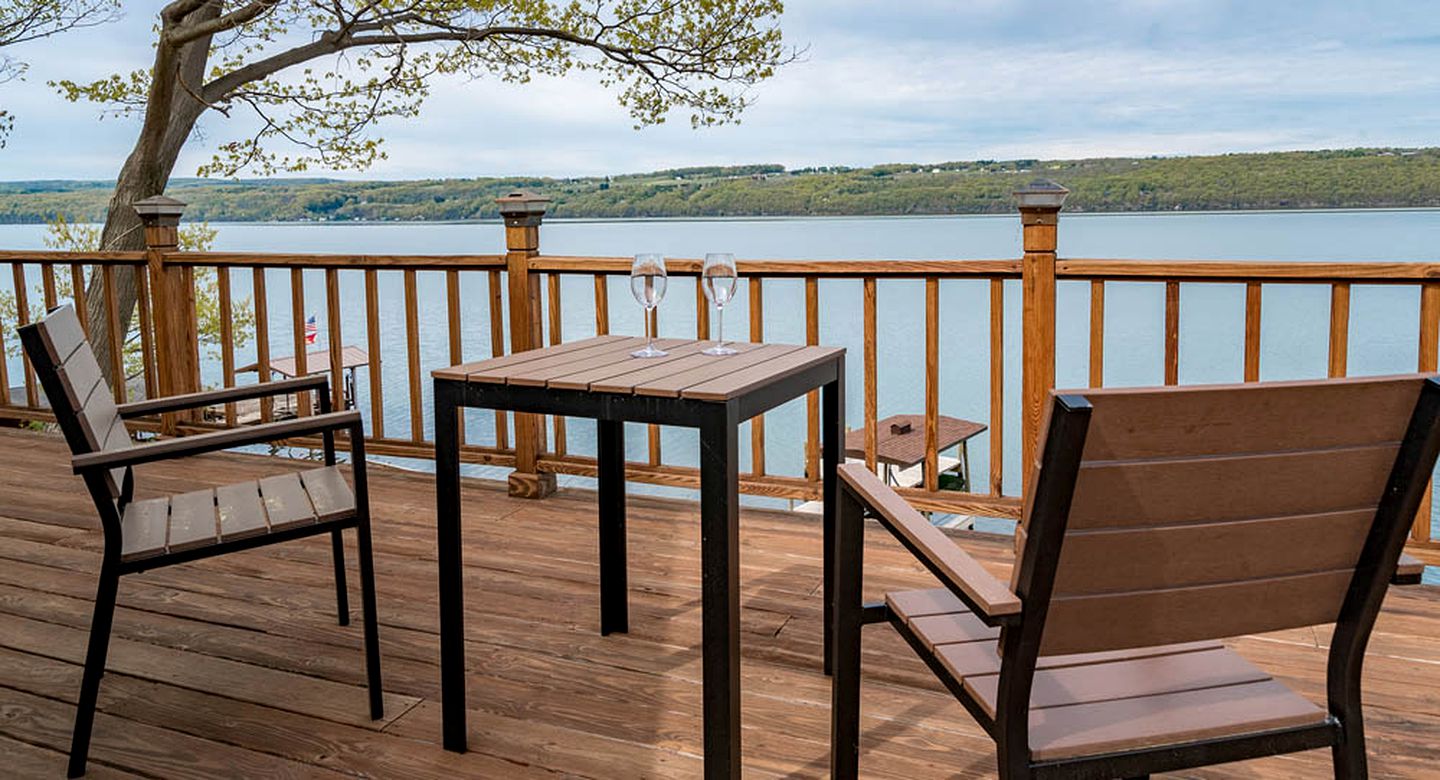 Luxurious A-Frame Vacation Getaway Overlooking Seneca Lake in Hector, New York