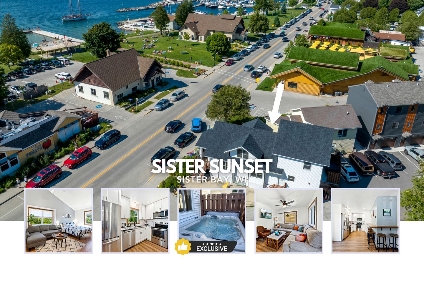 Charming Sister Bay Vacation Home with Hot Tub, Steps from Beach & Downtown, Wisconsin