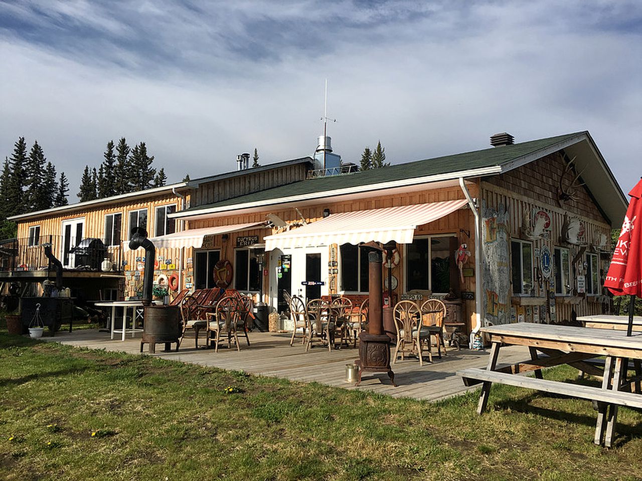 Rustic Camping Cabin Overlooking the Tagish River near Whitehorse, Yukon