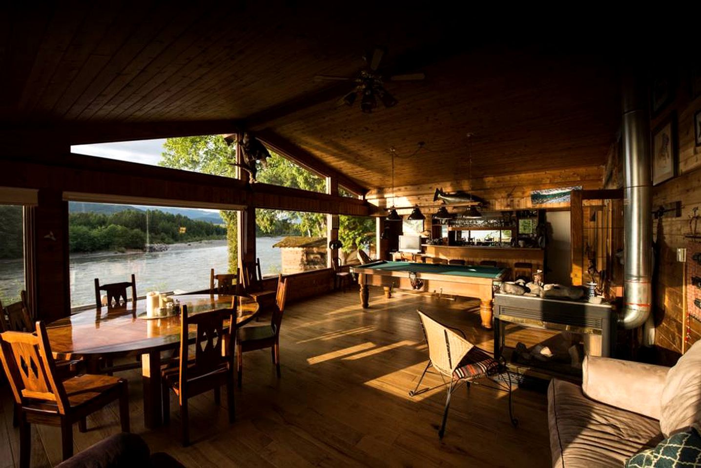 Rustic Getaway in a Riverfront Bed and Breakfast near Terrace, British Columbia