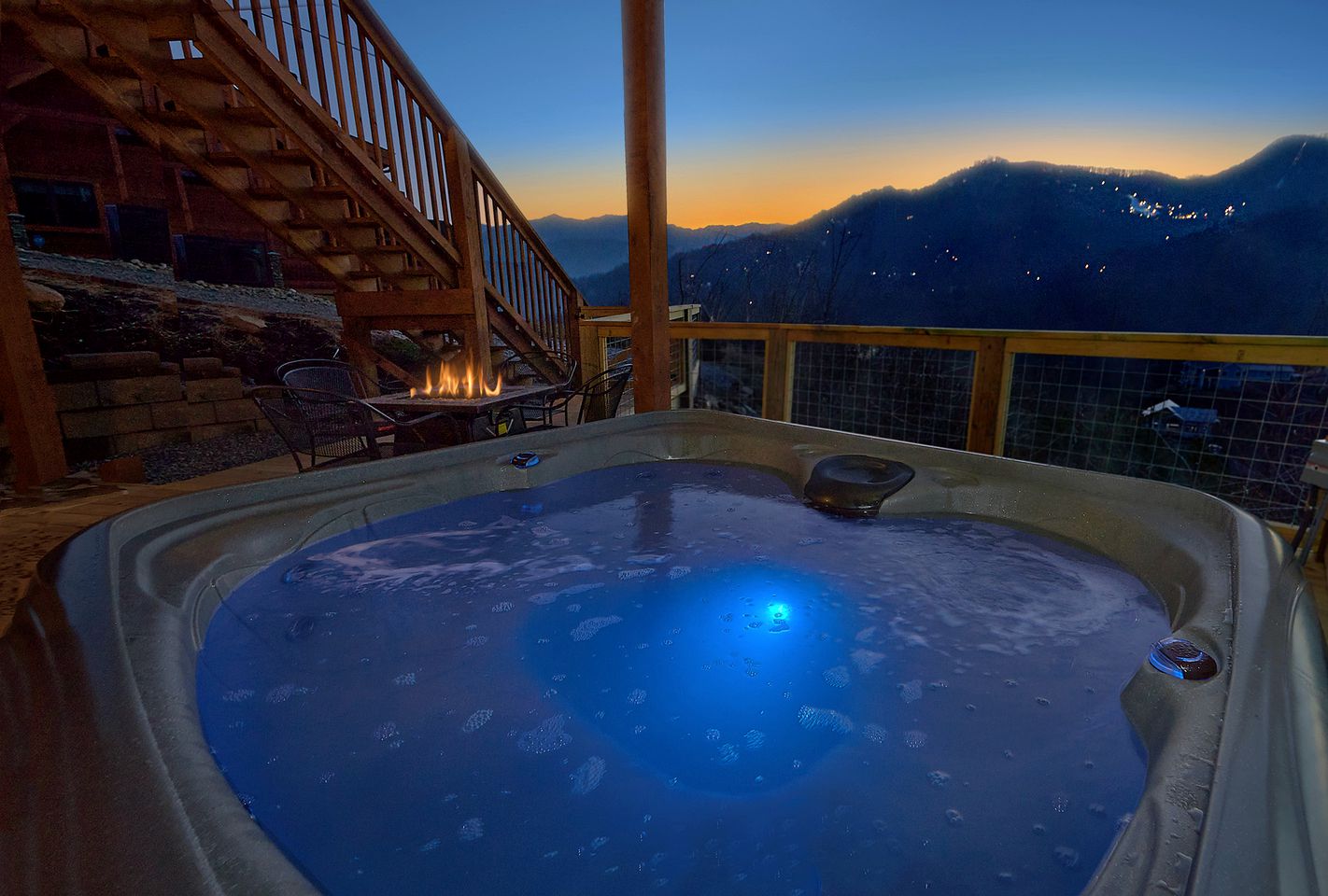 Gatlinburg Vacation Rental with Stunning Mountain Views for Group Glamping Vacations in Tennessee