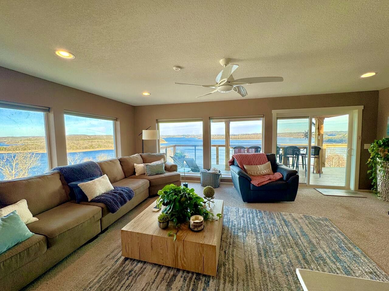 Luxury Lakeview Home with Expansive Two-Level Deck Near Beaver Lake | Rogers, Arkansas