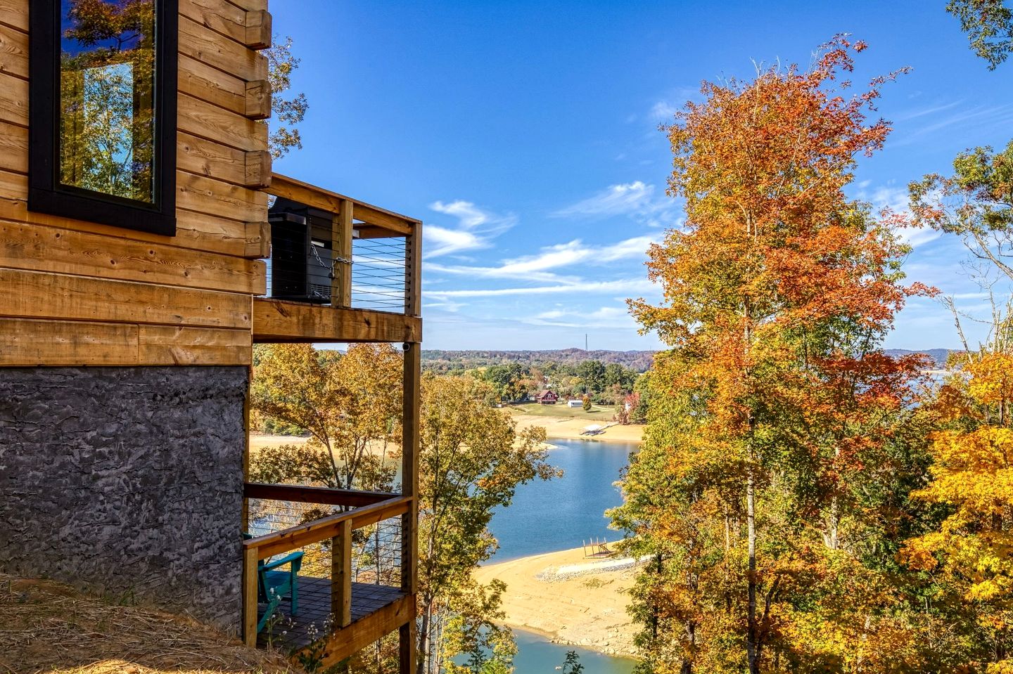 Stunning Lakefront Cabin with Hot Tub and Pool Table on Douglas Lake in Dandridge, Tennessee
