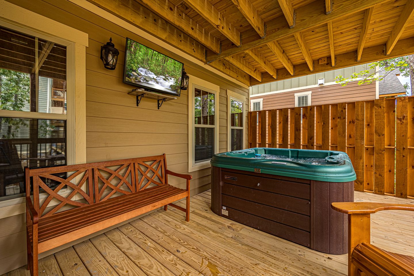 Outstanding Cabin with Indoor and Outdoor Swimming Pool and Game Room in Gatlinburg, Tennessee