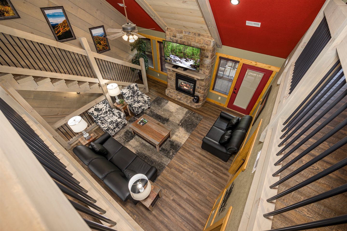 Outstanding Cabin with Indoor and Outdoor Swimming Pool and Game Room in Gatlinburg, Tennessee