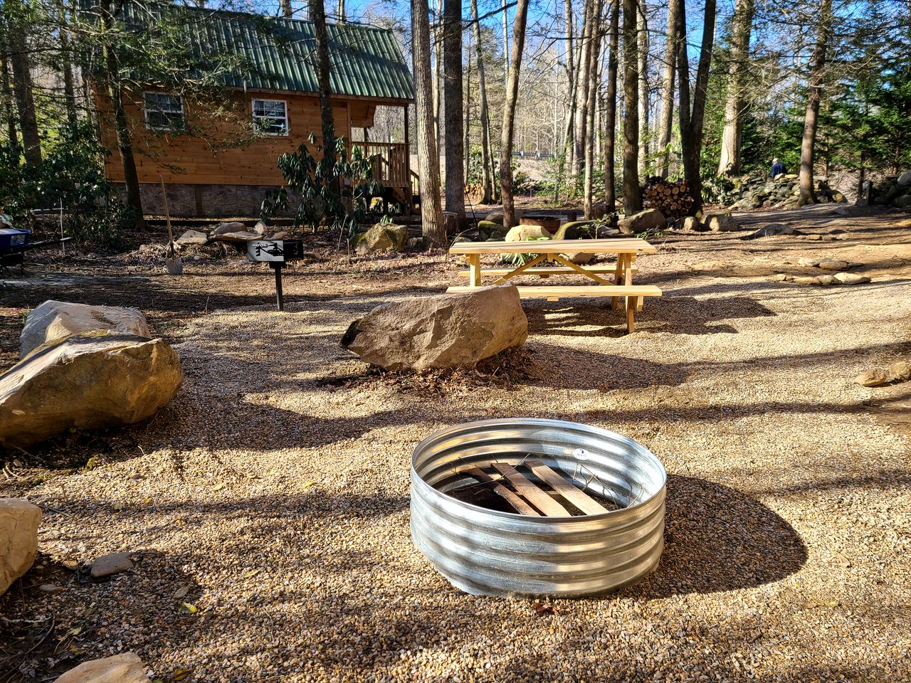 Two Cozy Cabins Nestled in the Trees for a Peaceful Group Getaway near the Great Smoky Mountains National Park in Tennessee