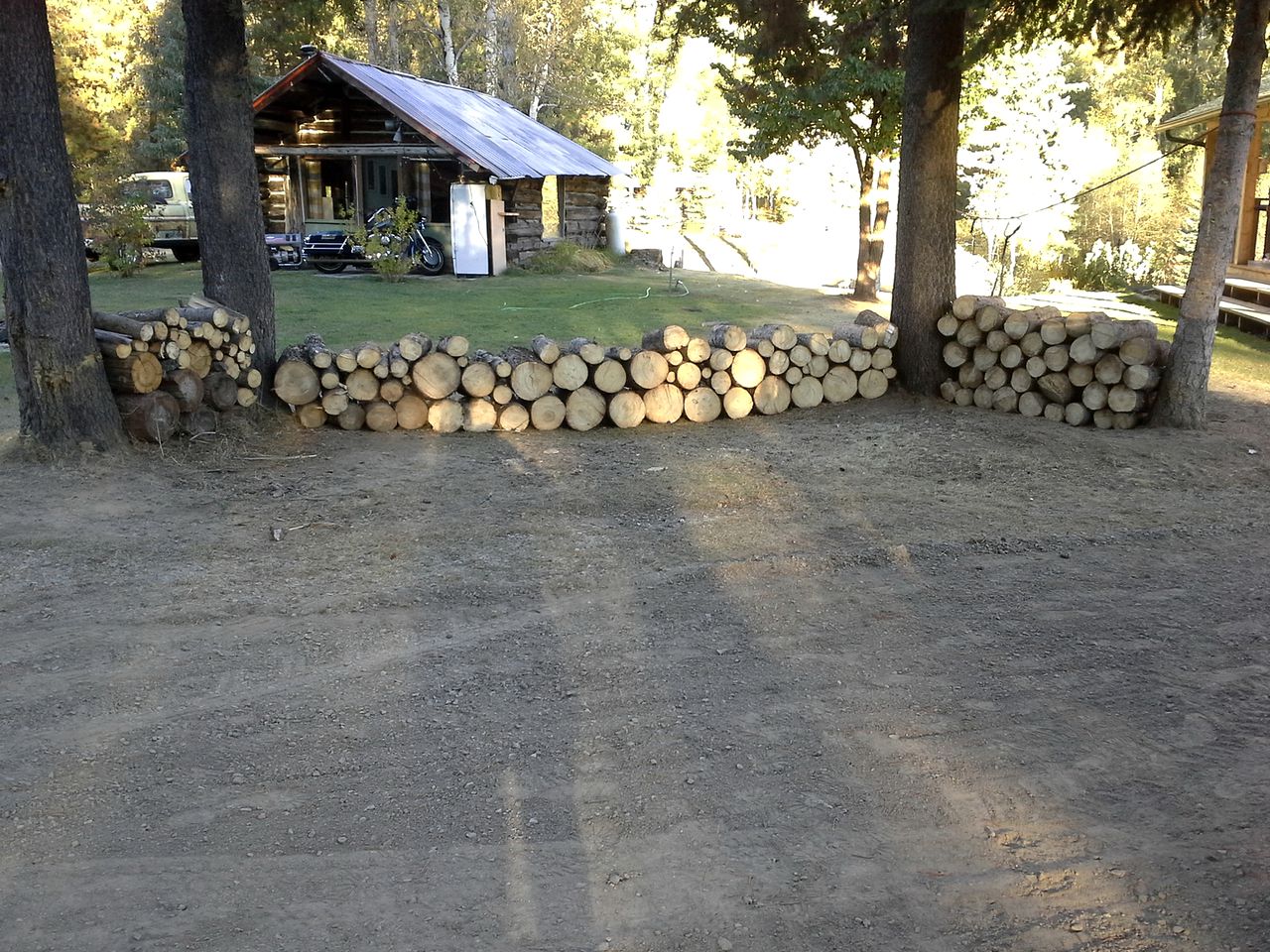 Riverside Log Cabin Rental Perfect for Camping in Grand Forks, British Columbia