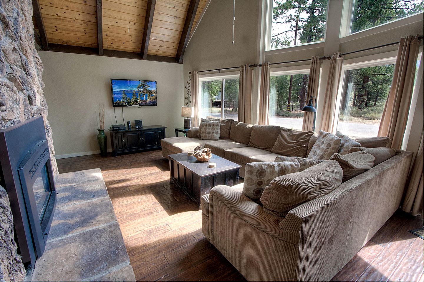 Modern A Frame Cabin Perfect For Family Gatherings by South Lake Tahoe, California