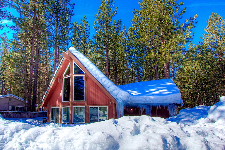 Modern A Frame Cabin Perfect For Family Gatherings by South Lake Tahoe, California
