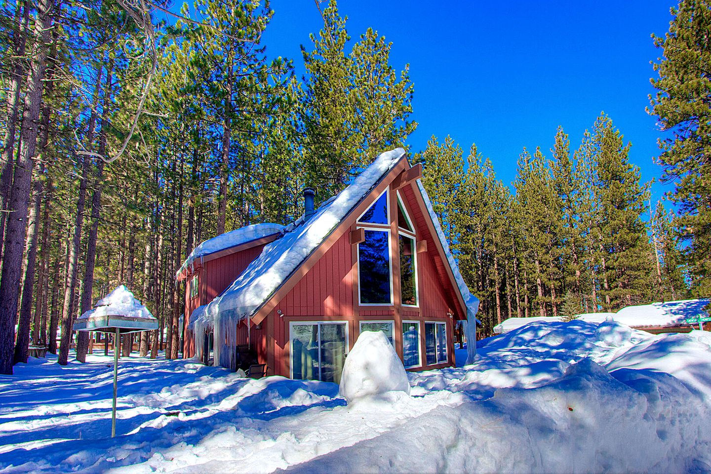 Modern A Frame Cabin Perfect For Family Gatherings by South Lake Tahoe, California