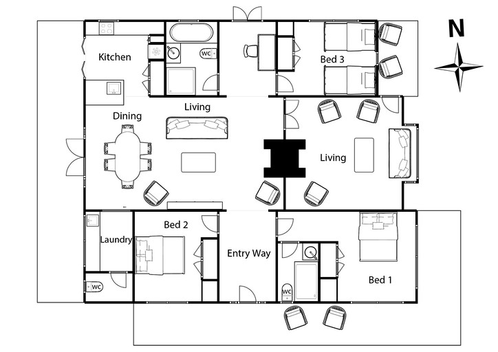 Cabins (Australia, Trentham, Victoria)