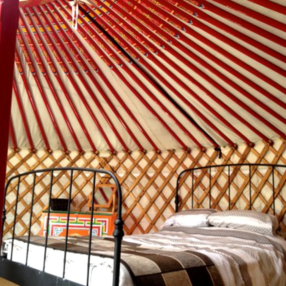 Secluded and Romantic Yurt Camping Rental to the Quantock Hills in Somerset, England