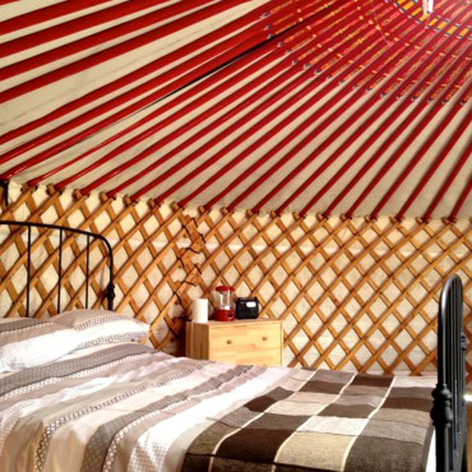 Secluded and Romantic Yurt Camping Rental to the Quantock Hills in Somerset, England