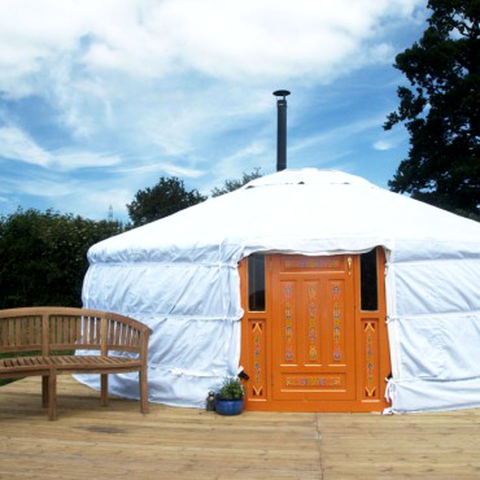 Traditional Mongolian Yurt Rental in Heart of British Countryside in Somerset, England