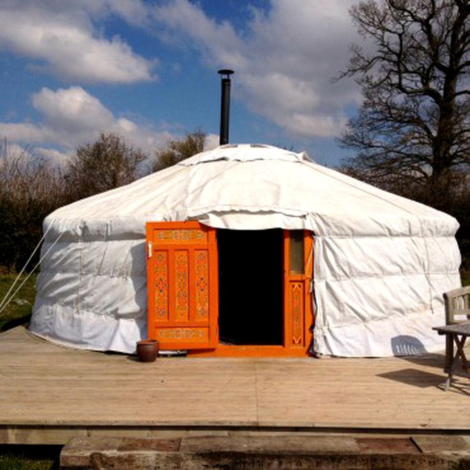 Traditional Mongolian Yurt Rental in Heart of British Countryside in Somerset, England