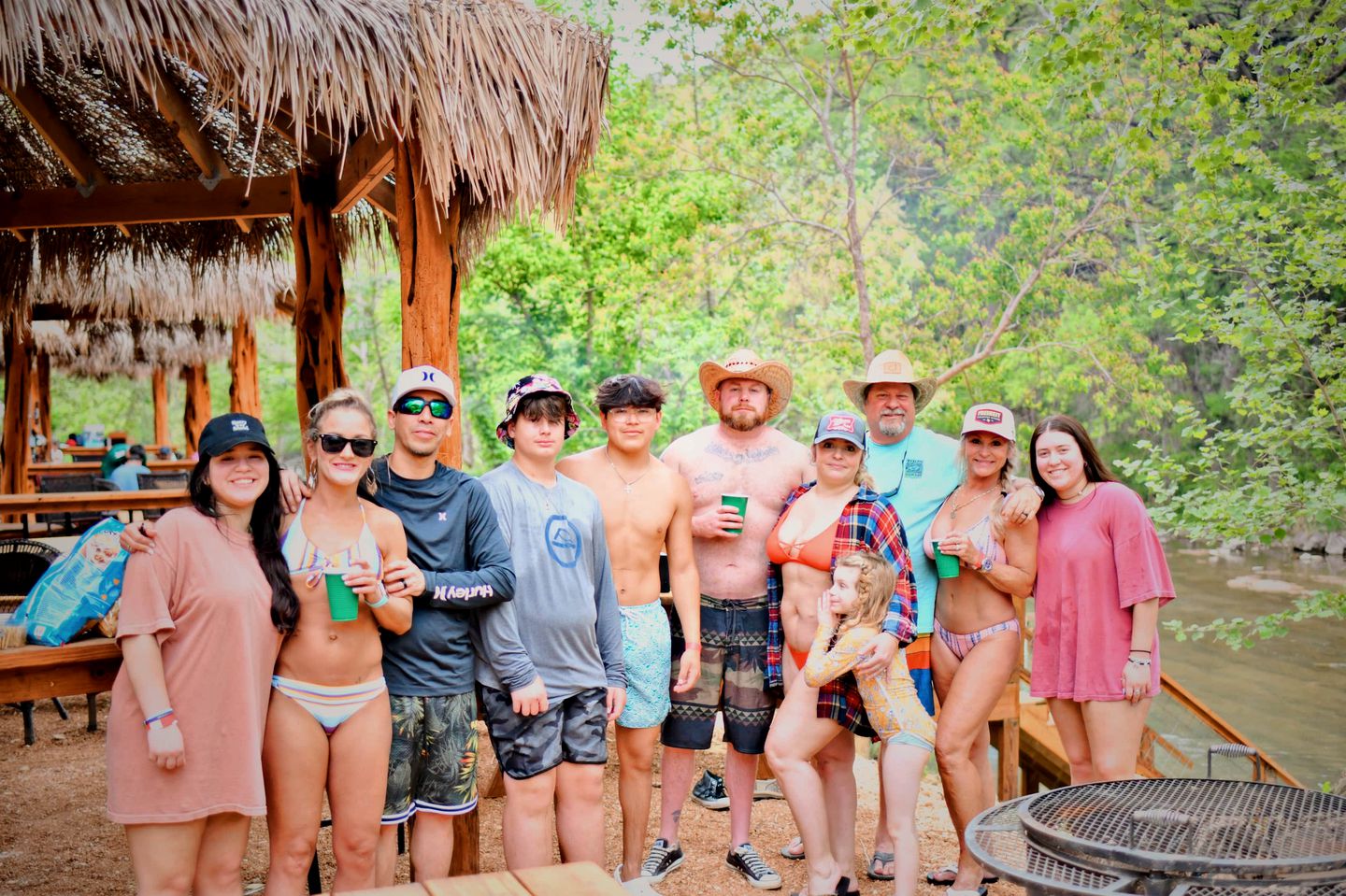 Son's Guadalupe Glamping Bell Tent  and Cabana near New Braunfels, Texas