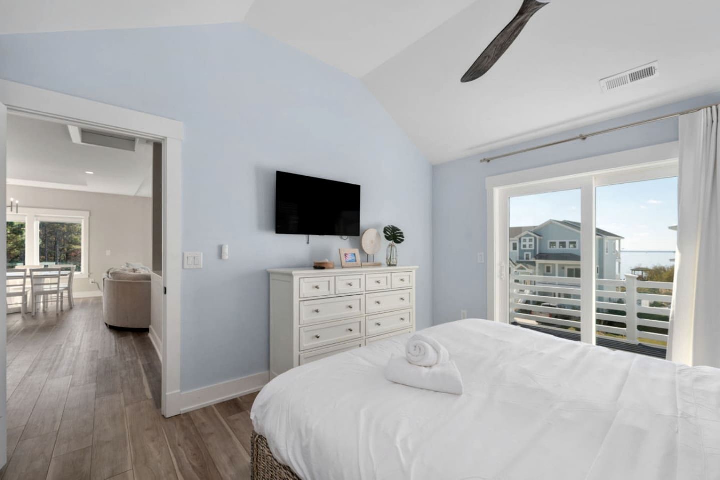 Spacious Coastal Retreat with Pool, Hot Tub, Game Room & Private Balconies in Corolla, North Carolina