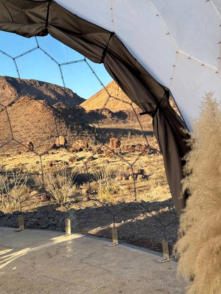 Incredible Dome on a Unique Space-Themed Site with Stunning Desert Views near Big Bend National Park in Terlingua, Texas