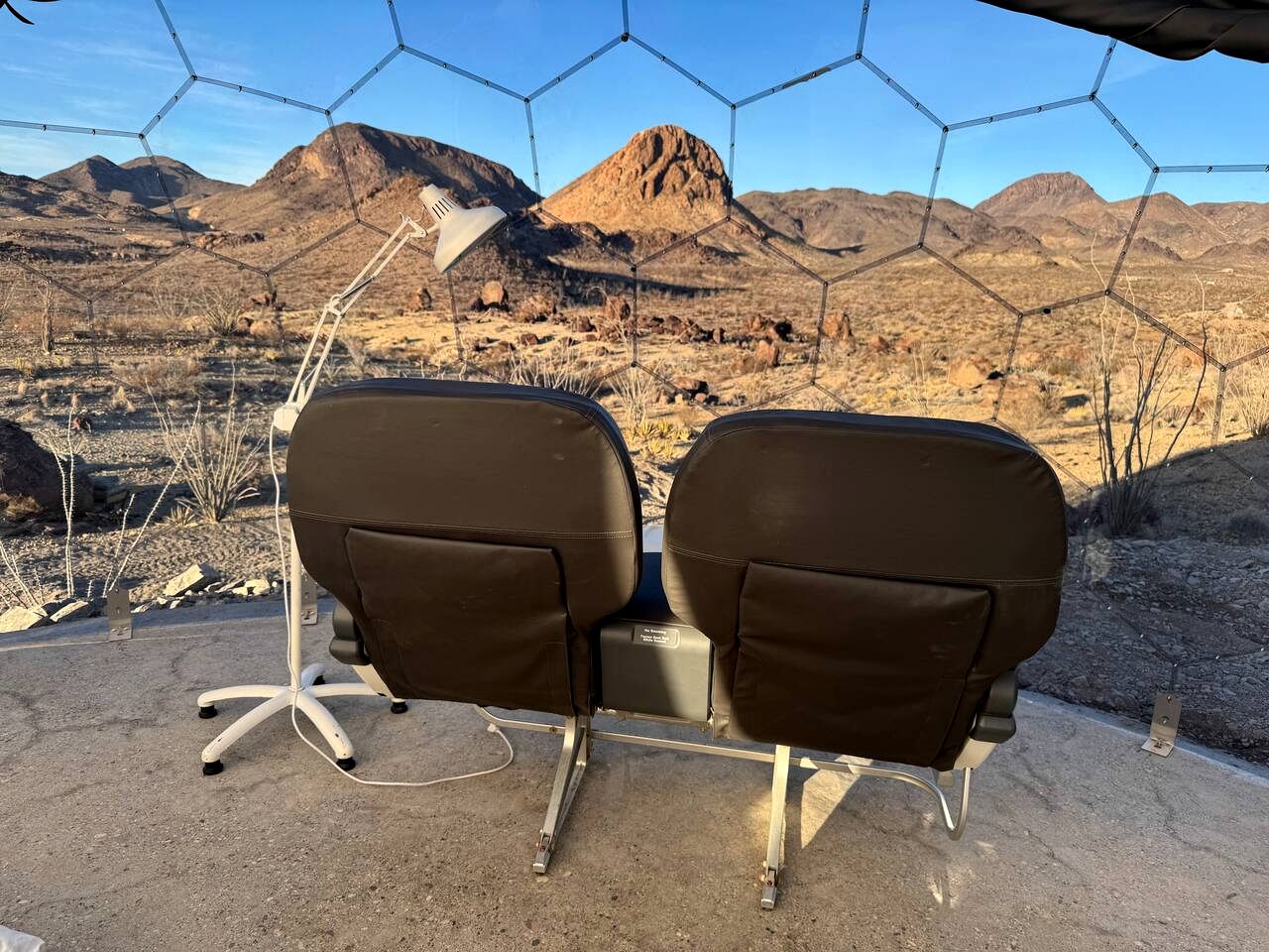 Incredible Dome on a Unique Space-Themed Site with Stunning Desert Views near Big Bend National Park in Terlingua, Texas