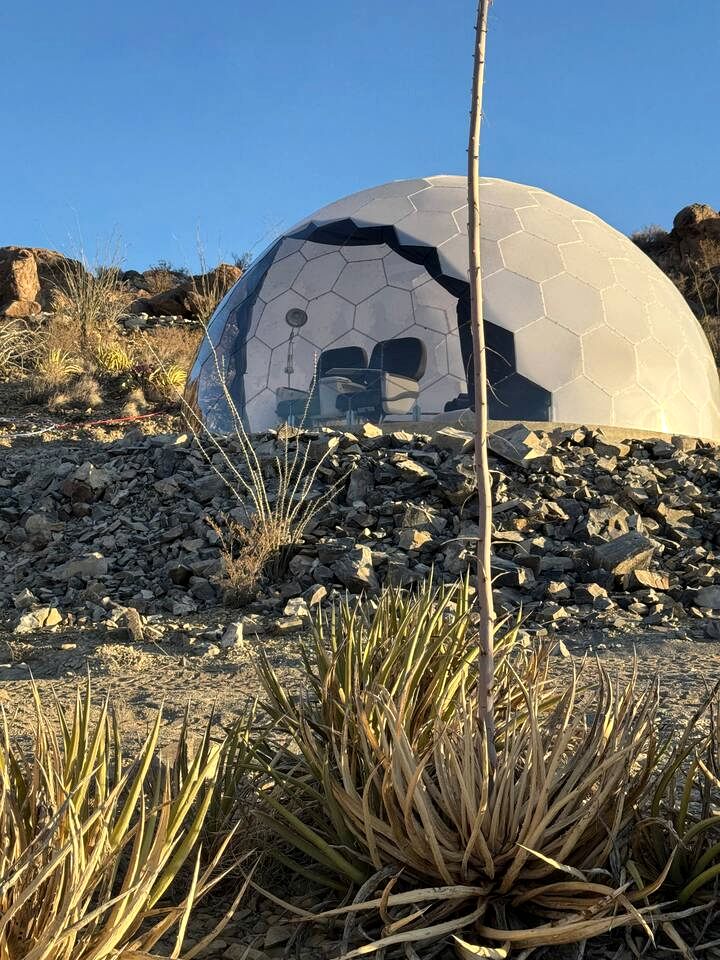 Incredible Dome on a Unique Space-Themed Site with Stunning Desert Views near Big Bend National Park in Terlingua, Texas