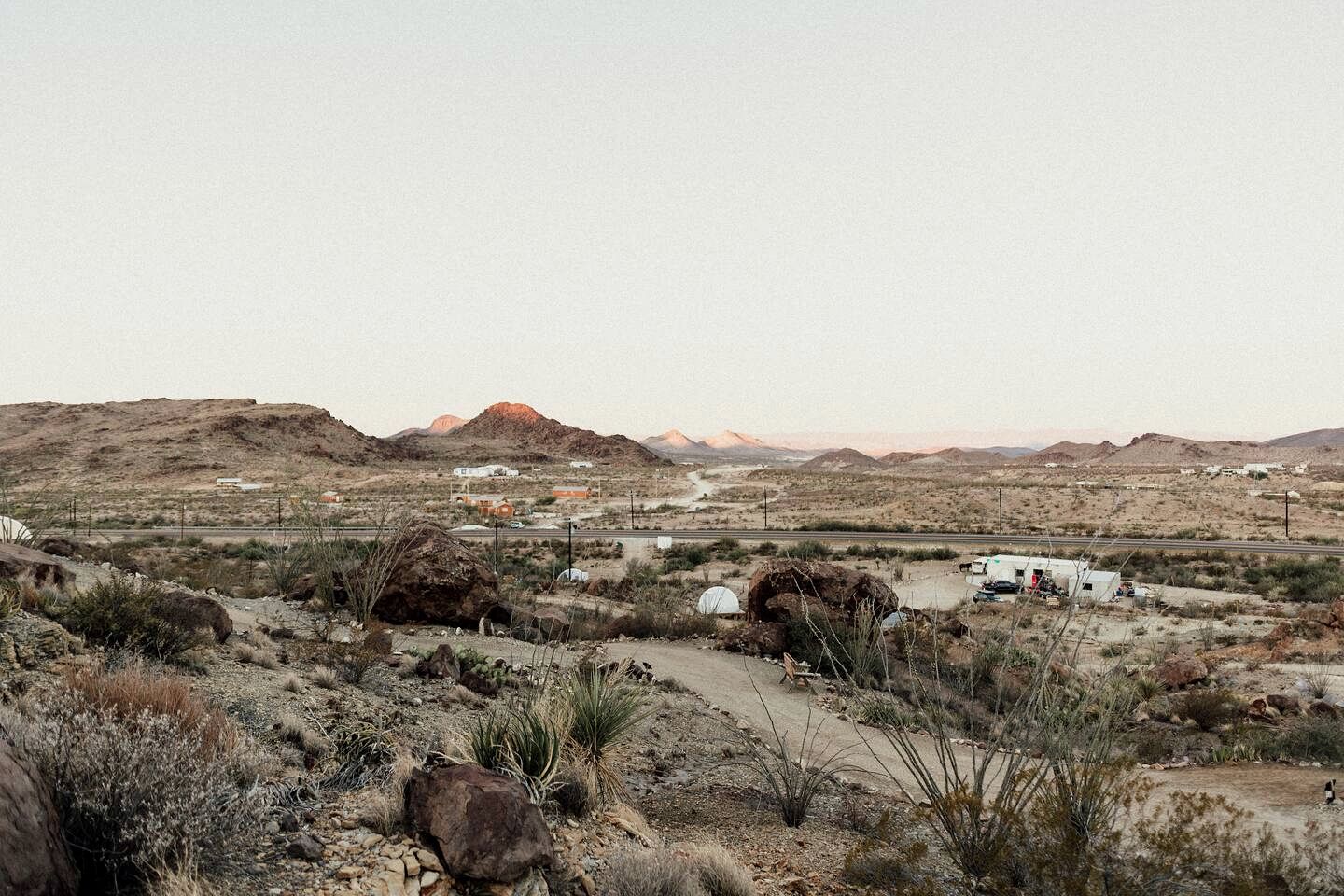Incredible Dome on a Unique Space-Themed Site with Stunning Desert Views near Big Bend National Park in Terlingua, Texas