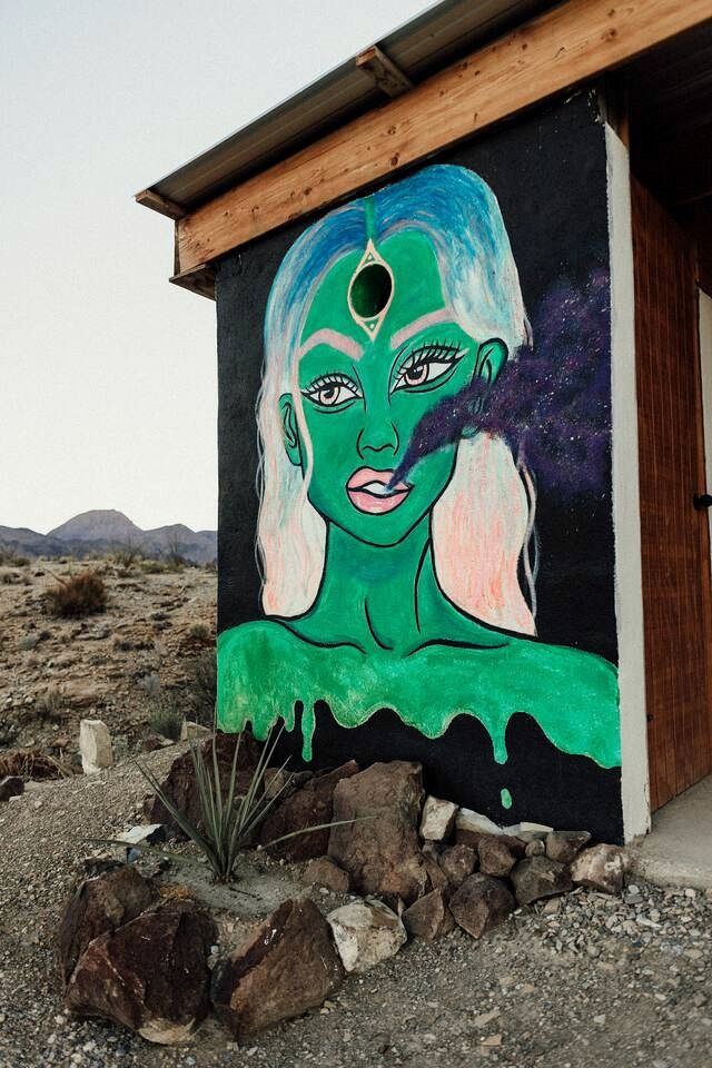 Incredible Dome on a Unique Space-Themed Site with Stunning Desert Views near Big Bend National Park in Terlingua, Texas