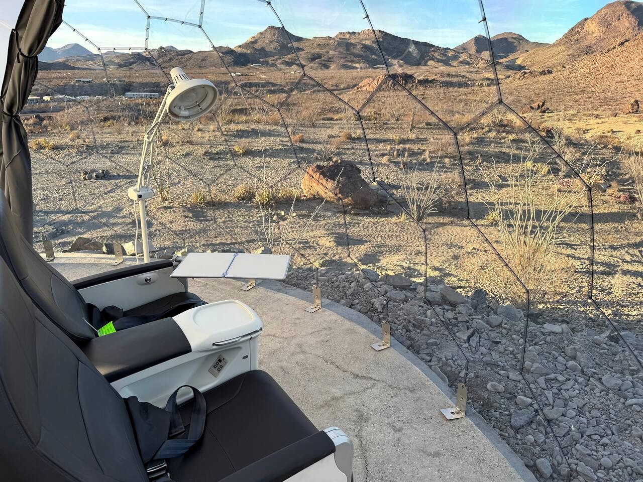 Incredible Dome on a Unique Space-Themed Site with Stunning Desert Views near Big Bend National Park in Terlingua, Texas