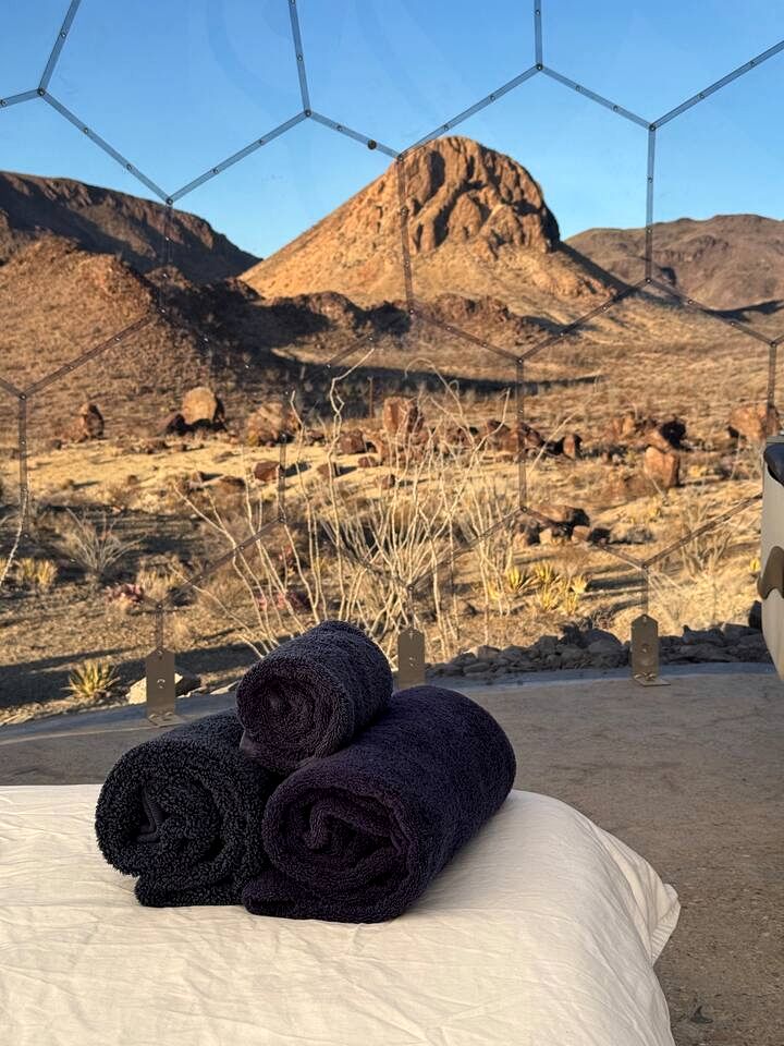 Incredible Dome on a Unique Space-Themed Site with Stunning Desert Views near Big Bend National Park in Terlingua, Texas