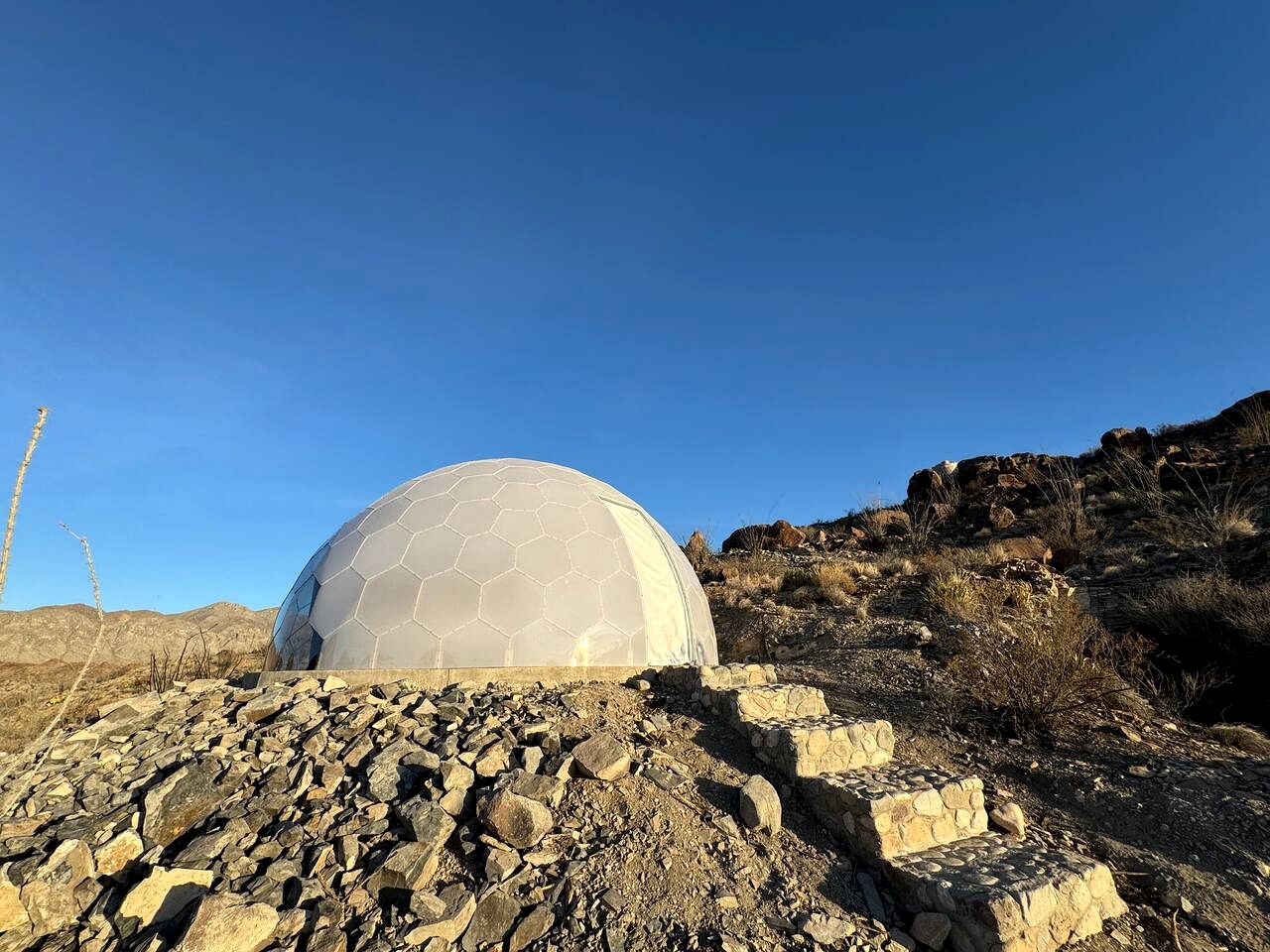 Unique and Pet Friendly Glamping Dome with Views of Big Bend National Park, Perfect for a Texas Glamping Getaway