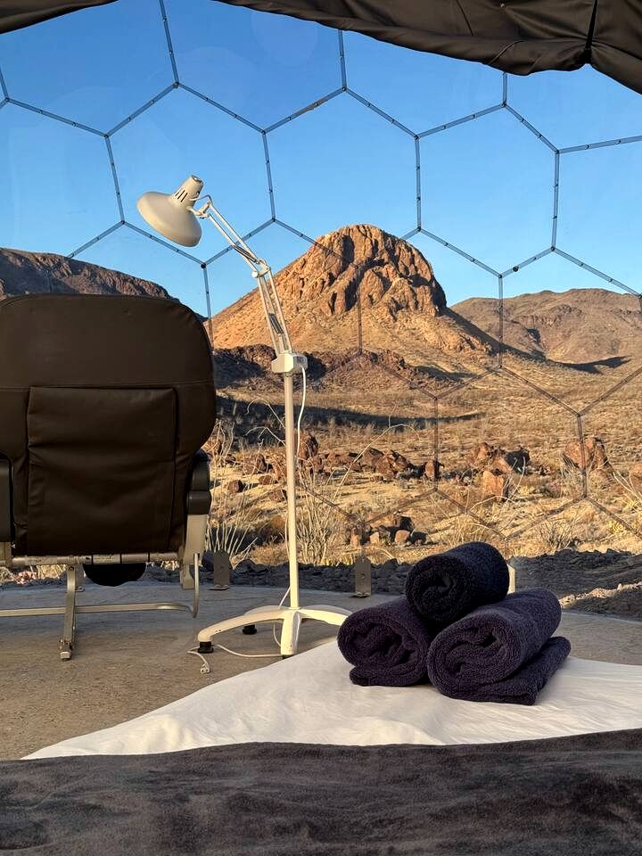 Unique and Pet Friendly Glamping Dome with Views of Big Bend National Park, Perfect for a Texas Glamping Getaway