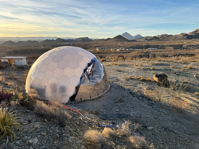 Unique and Pet Friendly Glamping Dome with Views of Big Bend National Park, Perfect for a Texas Glamping Getaway