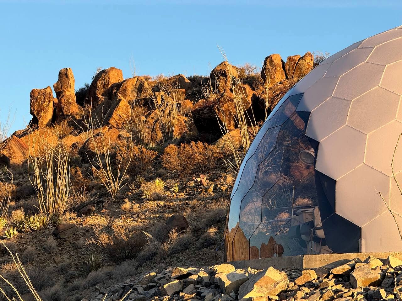 Unique and Pet Friendly Glamping Dome with Views of Big Bend National Park, Perfect for a Texas Glamping Getaway