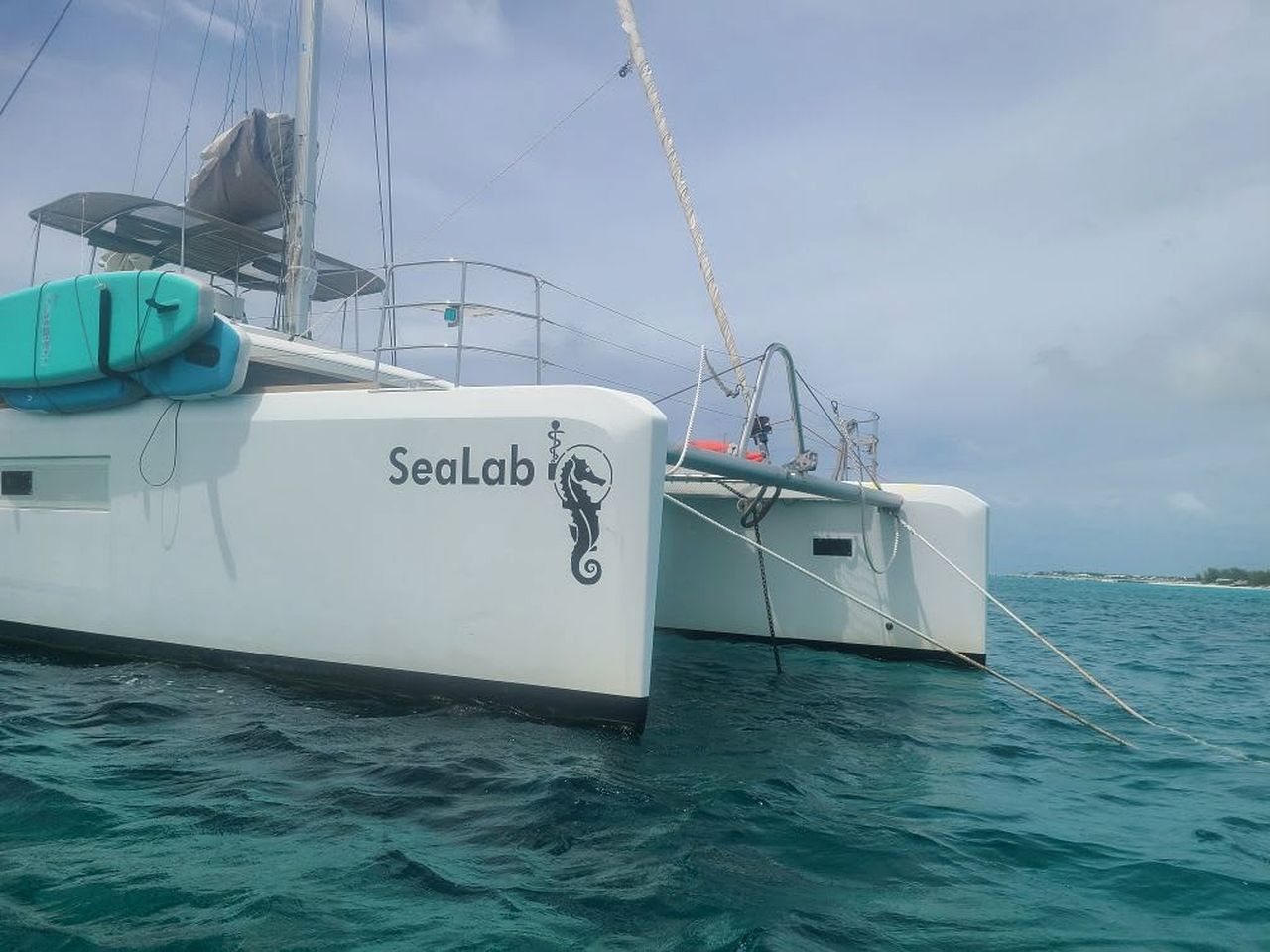 Incredible Catamaran Boat with Marina Amenities for a Unique Vacation on the Water in Key West, Florida