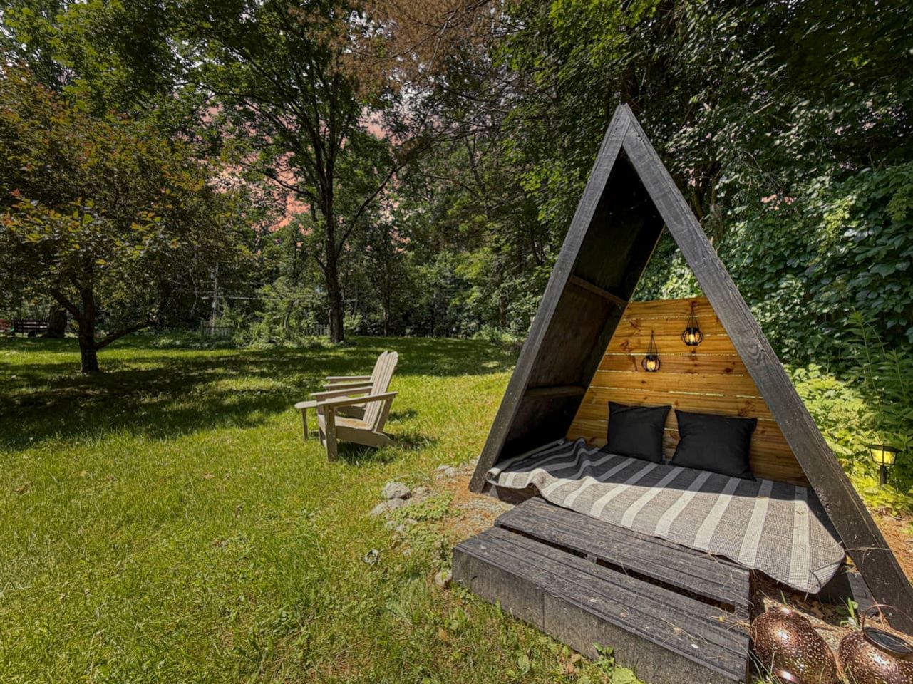 Spacious Cabin with Lovely Porch and Backyard in Maine