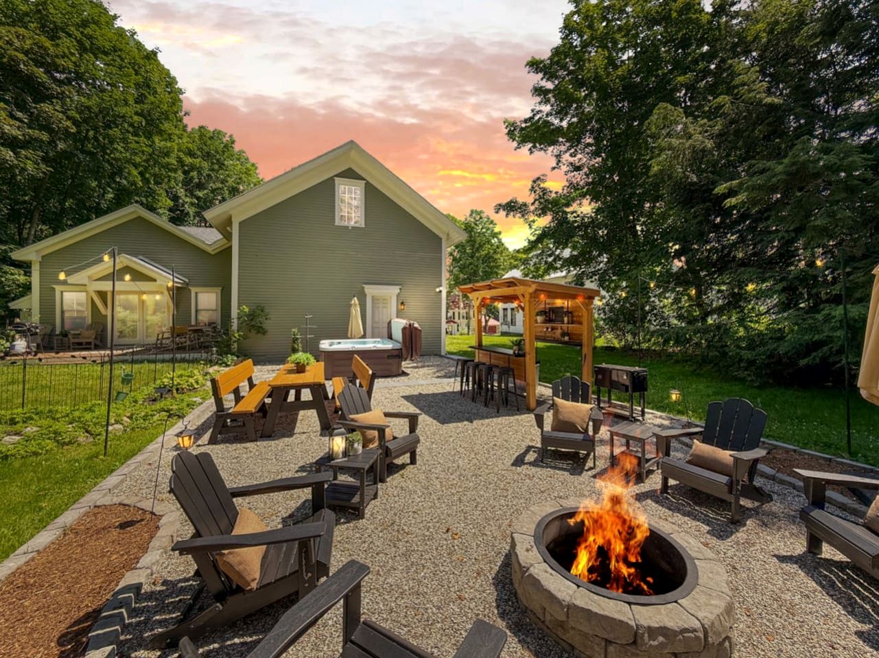 Spacious Cabin with Lovely Porch and Backyard in Maine