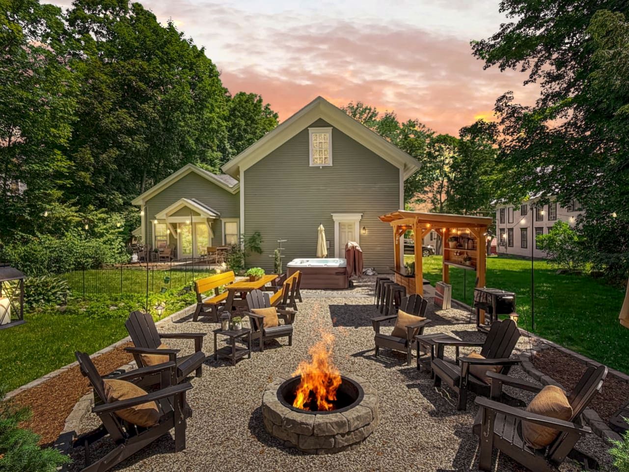 Spacious Cabin with Lovely Porch and Backyard in Maine