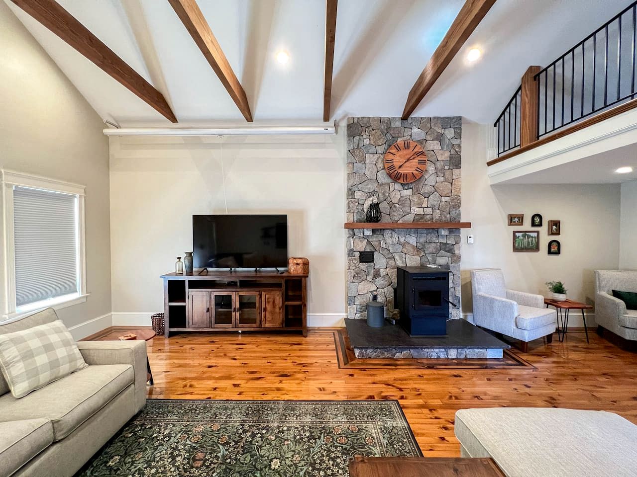 Spacious Cabin with Lovely Porch and Backyard in Maine