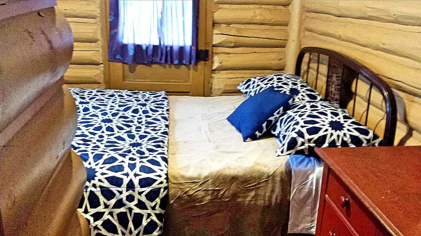 Spacious Family-Friendly Log Cabin with Lake Views near Cadillac, Michigan