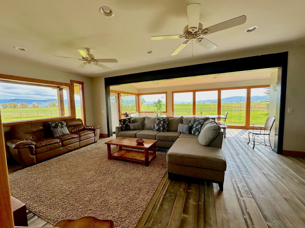 Spacious Farmhouse Estate with Mountain Views & Dual Kitchens near Skiing and Trails in Tetonia, Idaho