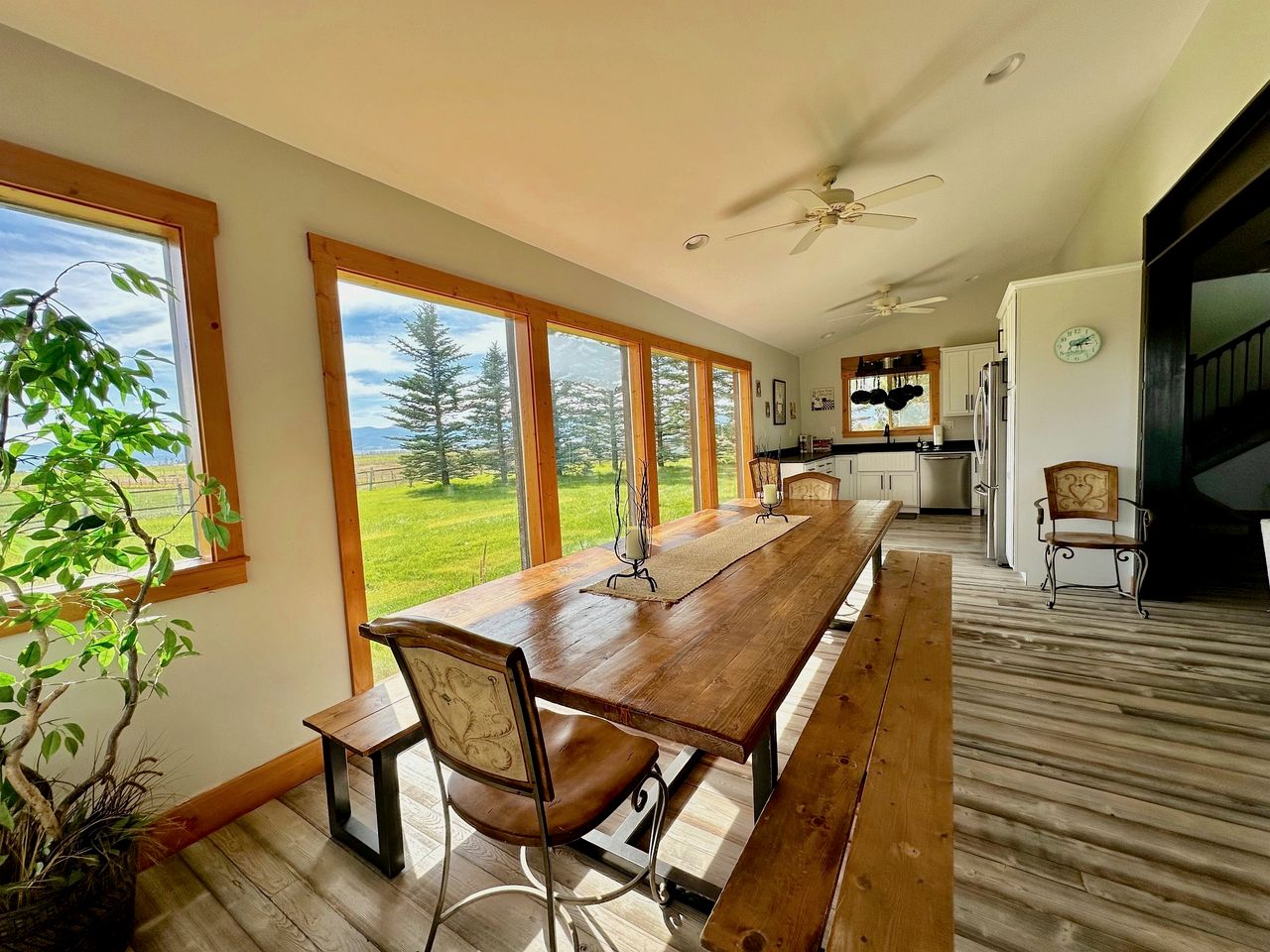 Spacious Farmhouse Estate with Mountain Views & Dual Kitchens near Skiing and Trails in Tetonia, Idaho